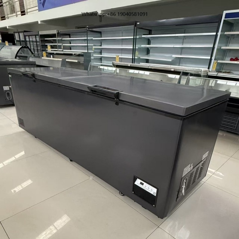 فريزر أفقي ذو بابين للاستخدام  - مراجعة Commercial Chest Freezer وسعره